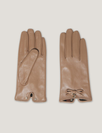 Ted Baker Sheryys Bow Detail Soft Leather Gloves Women's