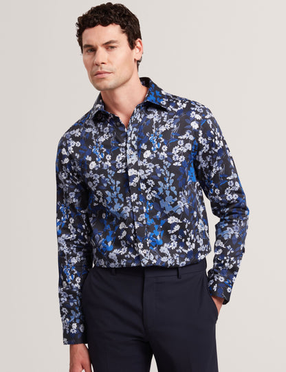 Ted Baker Holiway Tonal Floral Long Sleeve Smart Shirt
