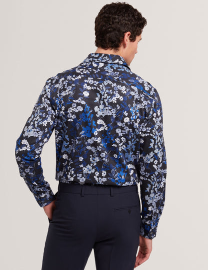 Ted Baker Holiway Tonal Floral Long Sleeve Smart Shirt