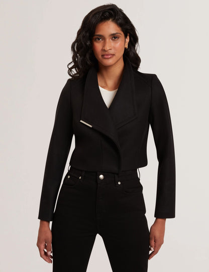 Ted Baker Rosecee Tailored Cropped Wool Wrap Jacket Women's