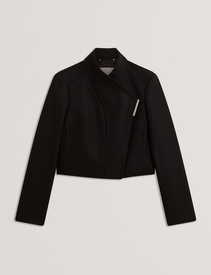 Ted Baker Rosecee Tailored Cropped Wool Wrap Jacket Women's