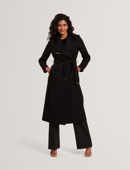 Ted Baker Rosell Longline Belted Wool Wrap Coat Women's