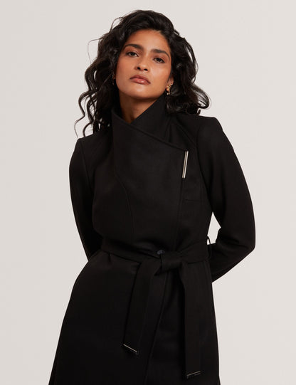 Ted Baker Rosell Longline Belted Wool Wrap Coat Women's