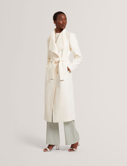 Ted Baker Rosell Longline Belted Wool Wrap Coat Women's