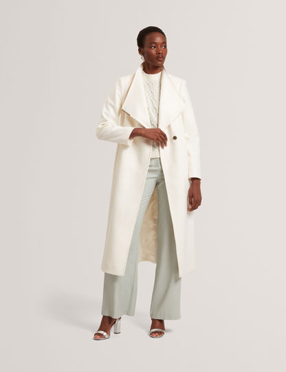 Ted Baker Rosell Longline Belted Wool Wrap Coat Women's
