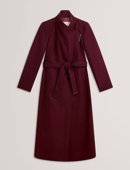 Ted Baker Rosell Longline Belted Wool Wrap Coat Women's
