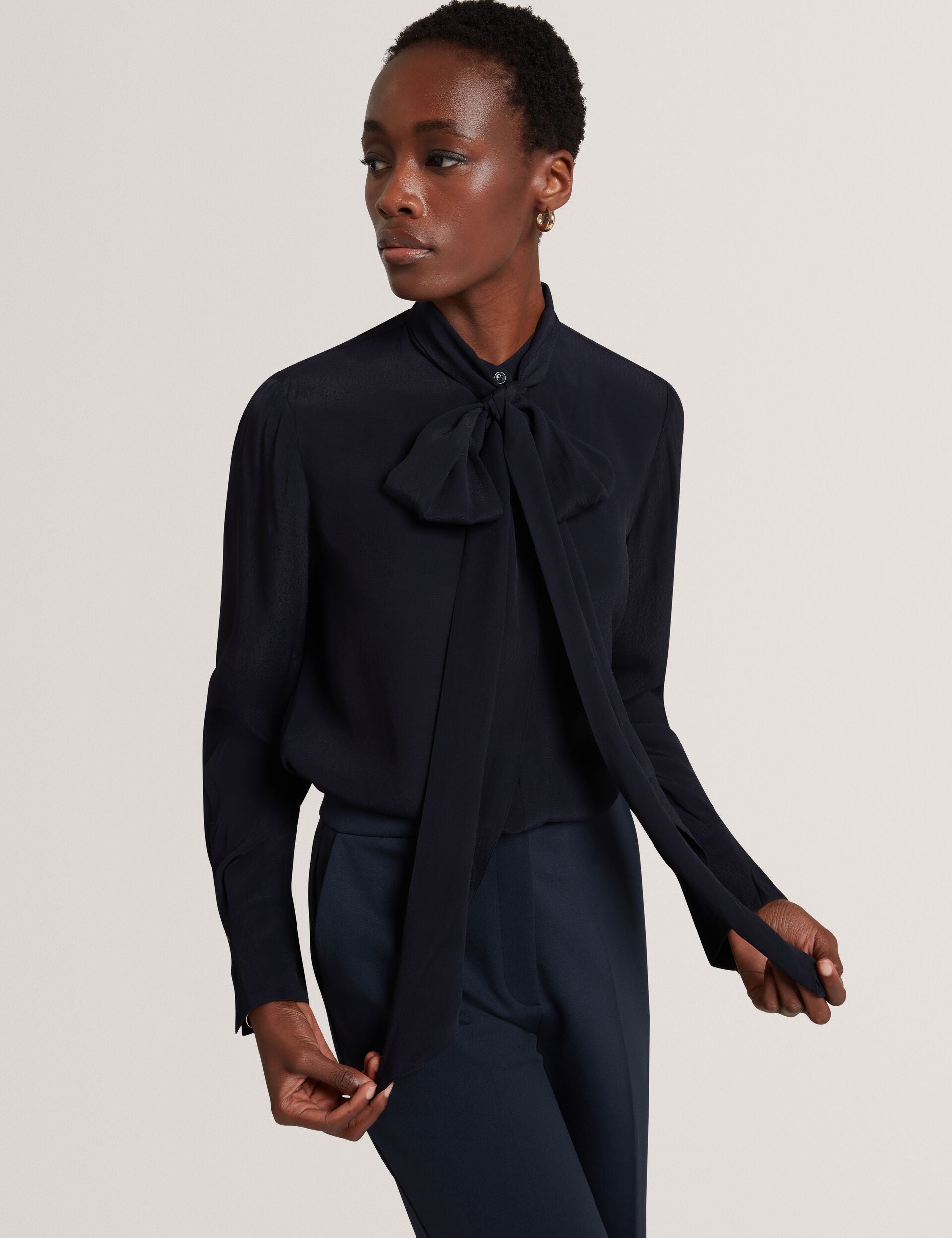 Ted Baker Ressia Pussybow Woven Long Sleeve Blouse Women's
