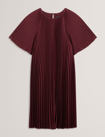 Ted Baker Convala Pleated Short Sleeve Aline Mini Dress Women's
