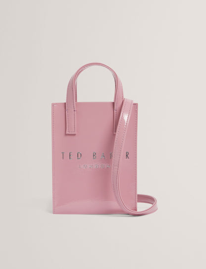 Ted Baker Crinkll Mini Crinkle Patent Pu Icon Tote Bag Women's