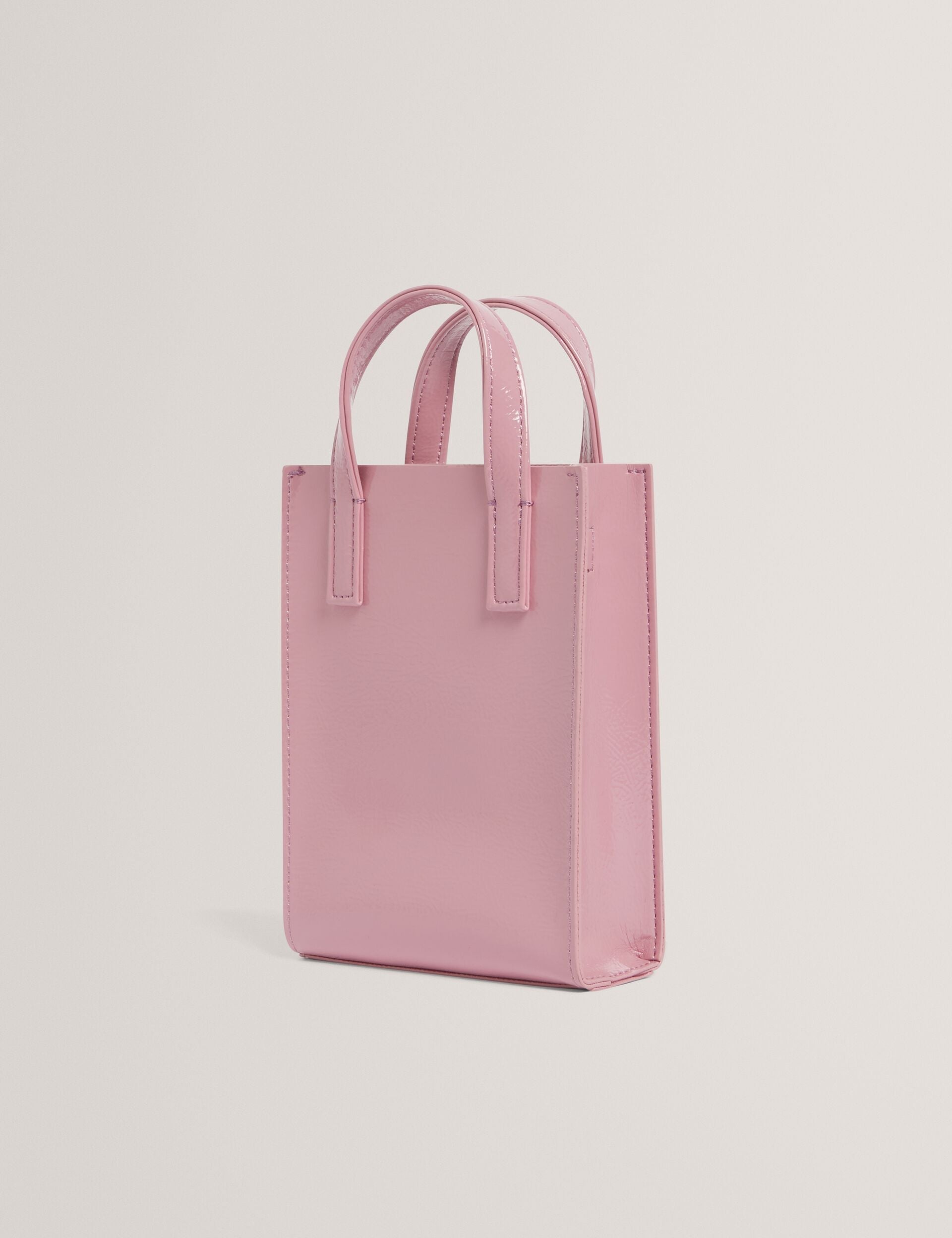 Ted Baker Crinkll Mini Crinkle Patent Pu Icon Tote Bag Women's
