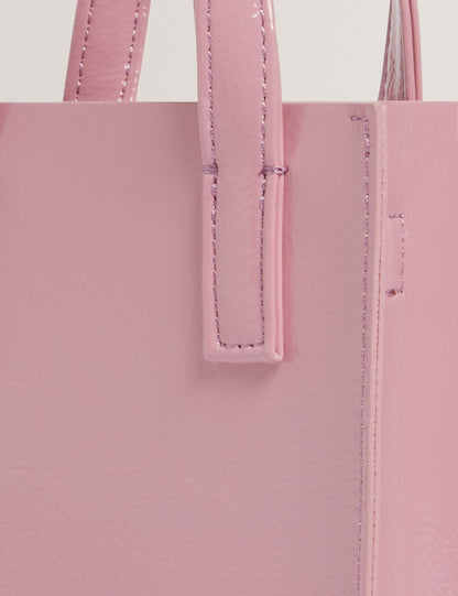 Ted Baker Crinkll Mini Crinkle Patent Pu Icon Tote Bag Women's