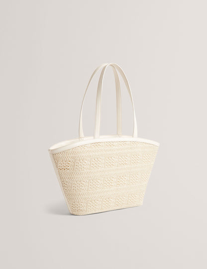 Ted Baker Pammina Raffia Straw Wide Shopper Bag Women's