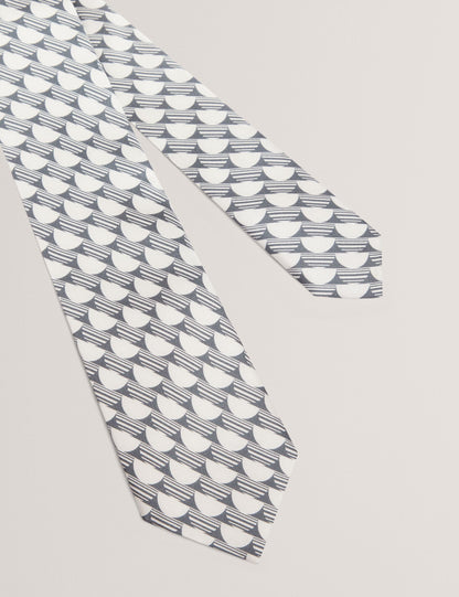 Ted Baker Kerem Retro Geometric Print Silk Tie