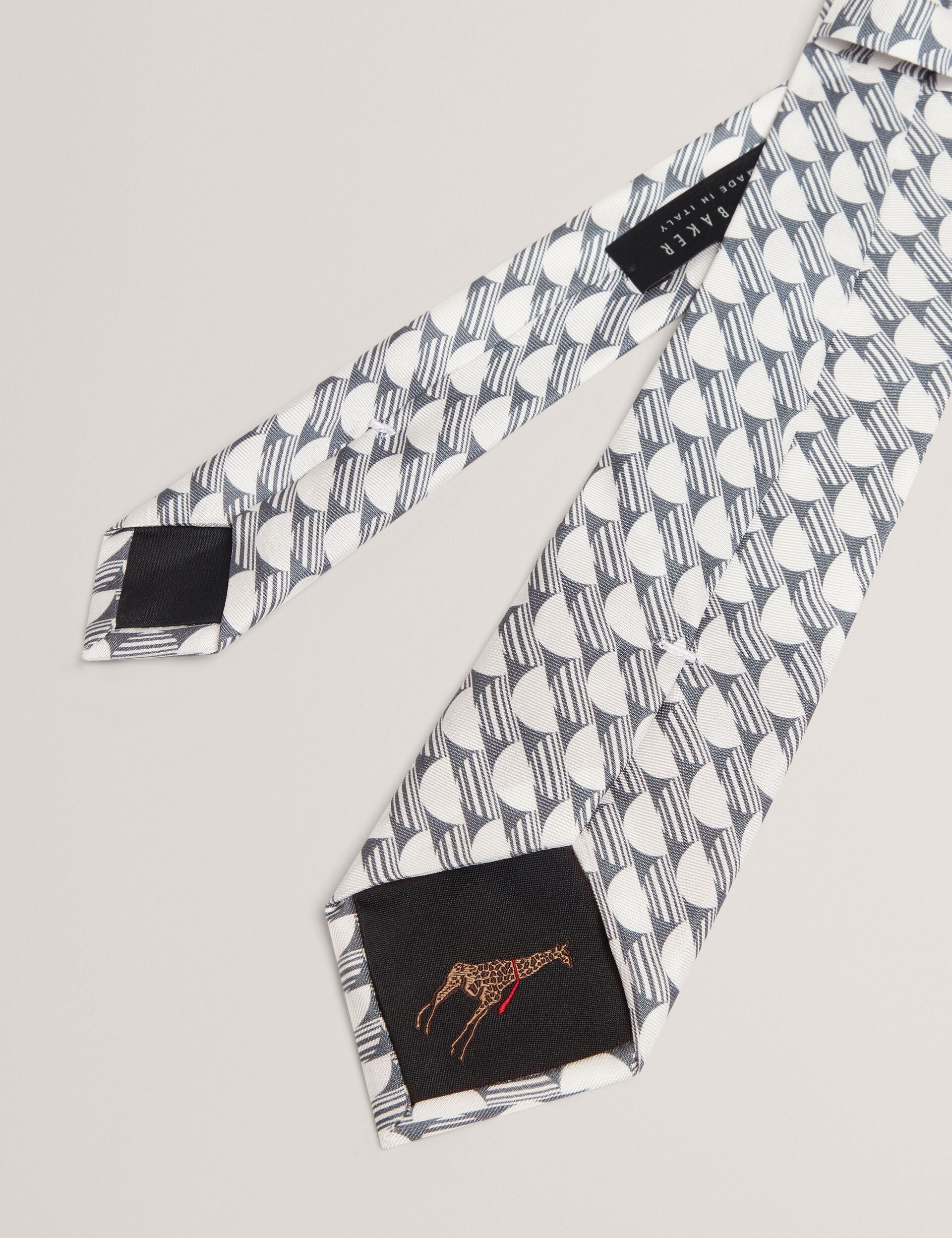 Ted Baker Kerem Retro Geometric Print Silk Tie