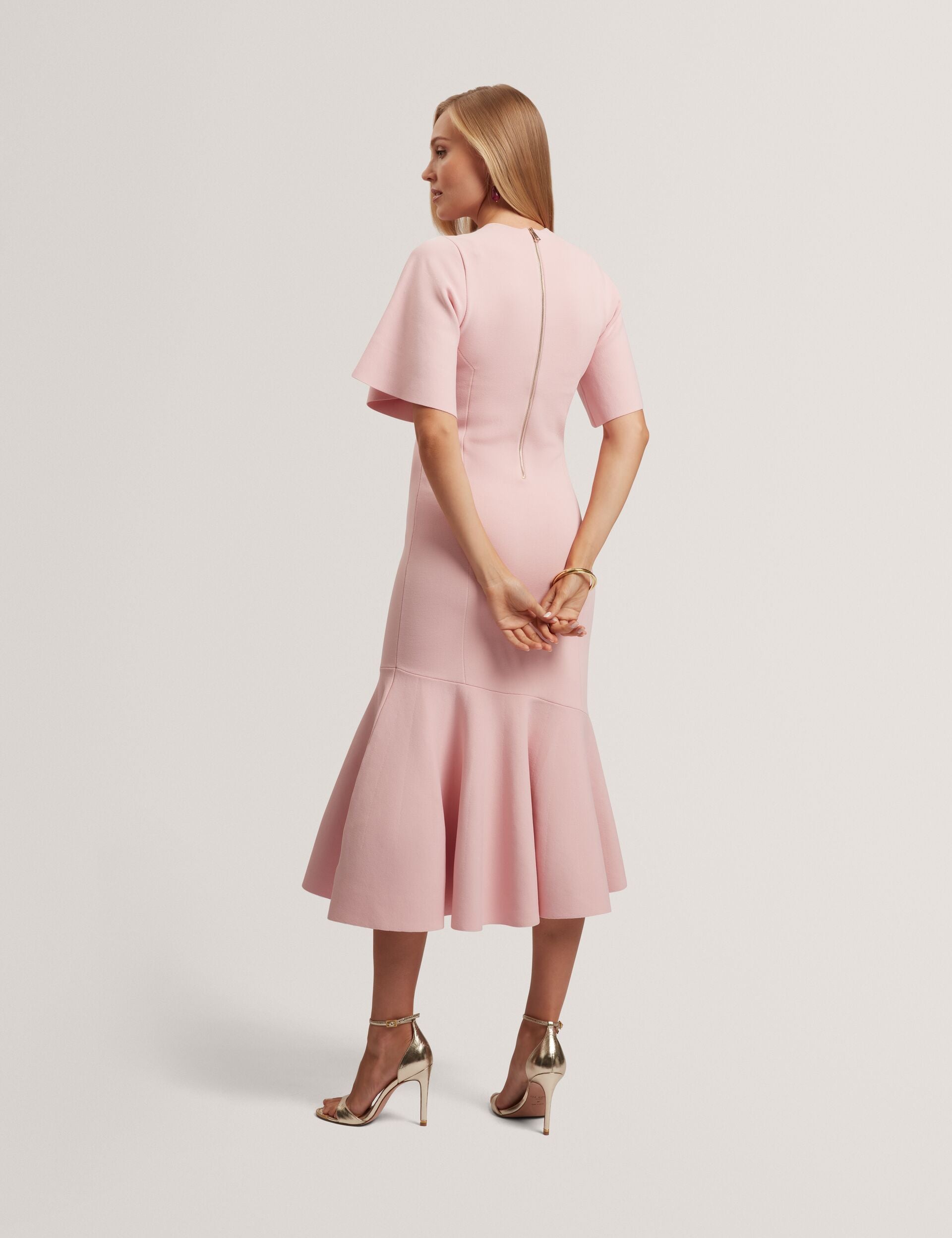 Ted Baker Receda Short Sleeve Knit Midi Dress Women's  Kicks Machine