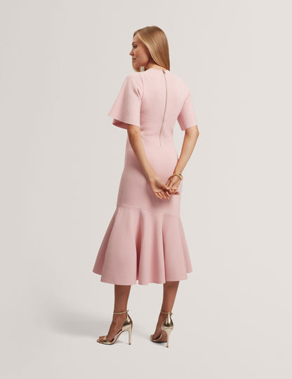 Ted Baker Receda Short Sleeve Knit Midi Dress Women's