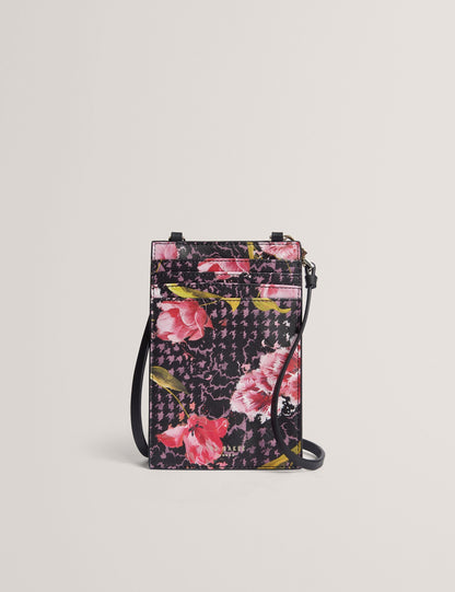 Ted Baker Tulsah Floral Print Phone Card Holder Lanyard Women's