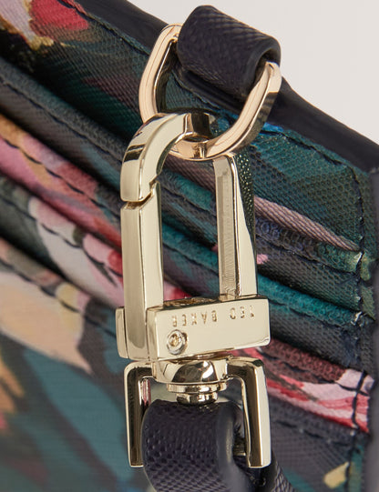 Ted Baker Kelssia Rose Print Phone Card Holder Lanyard Women's