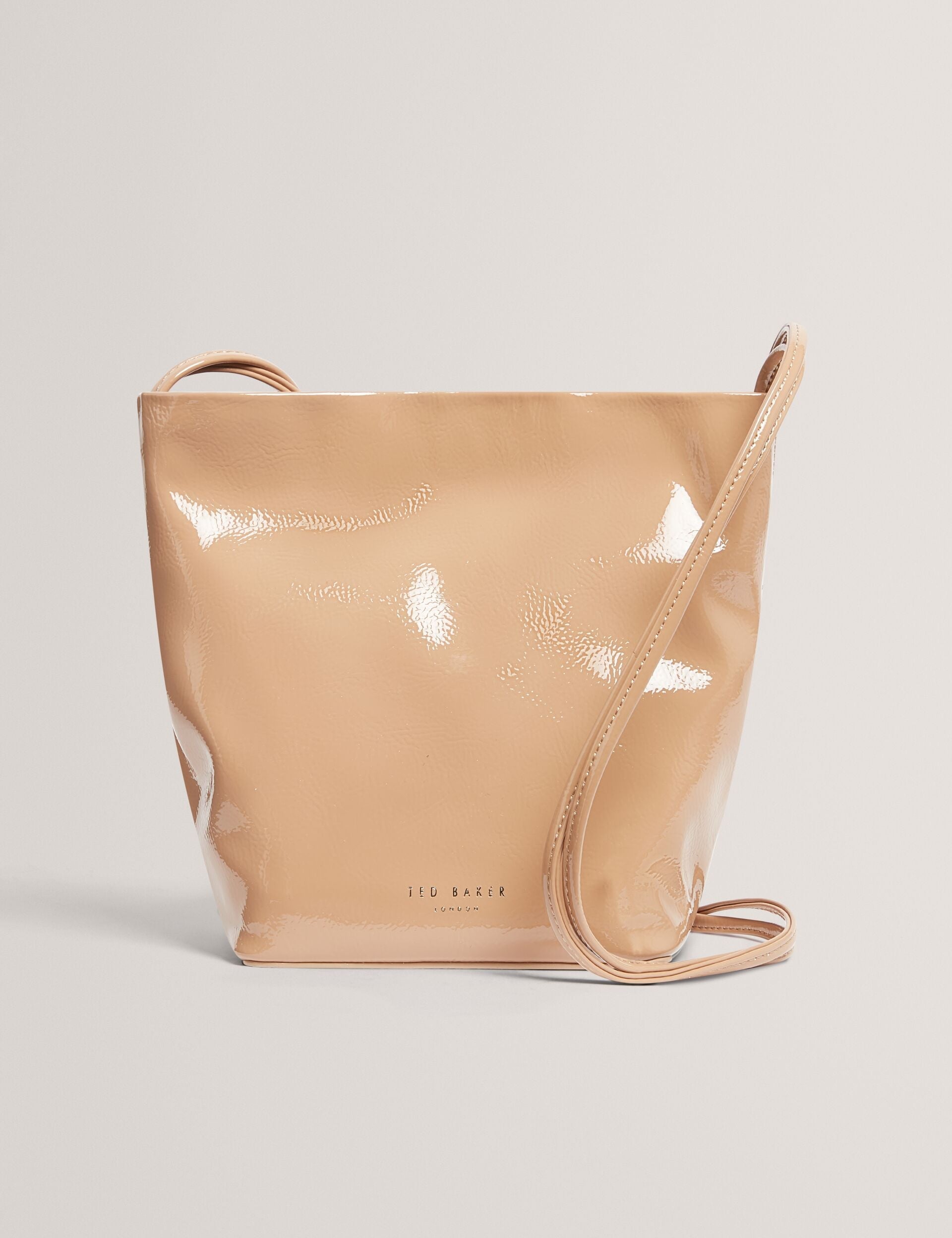 Ted Baker Kayylyn Crinkled Slim Strap Small Bucket Bag Women's