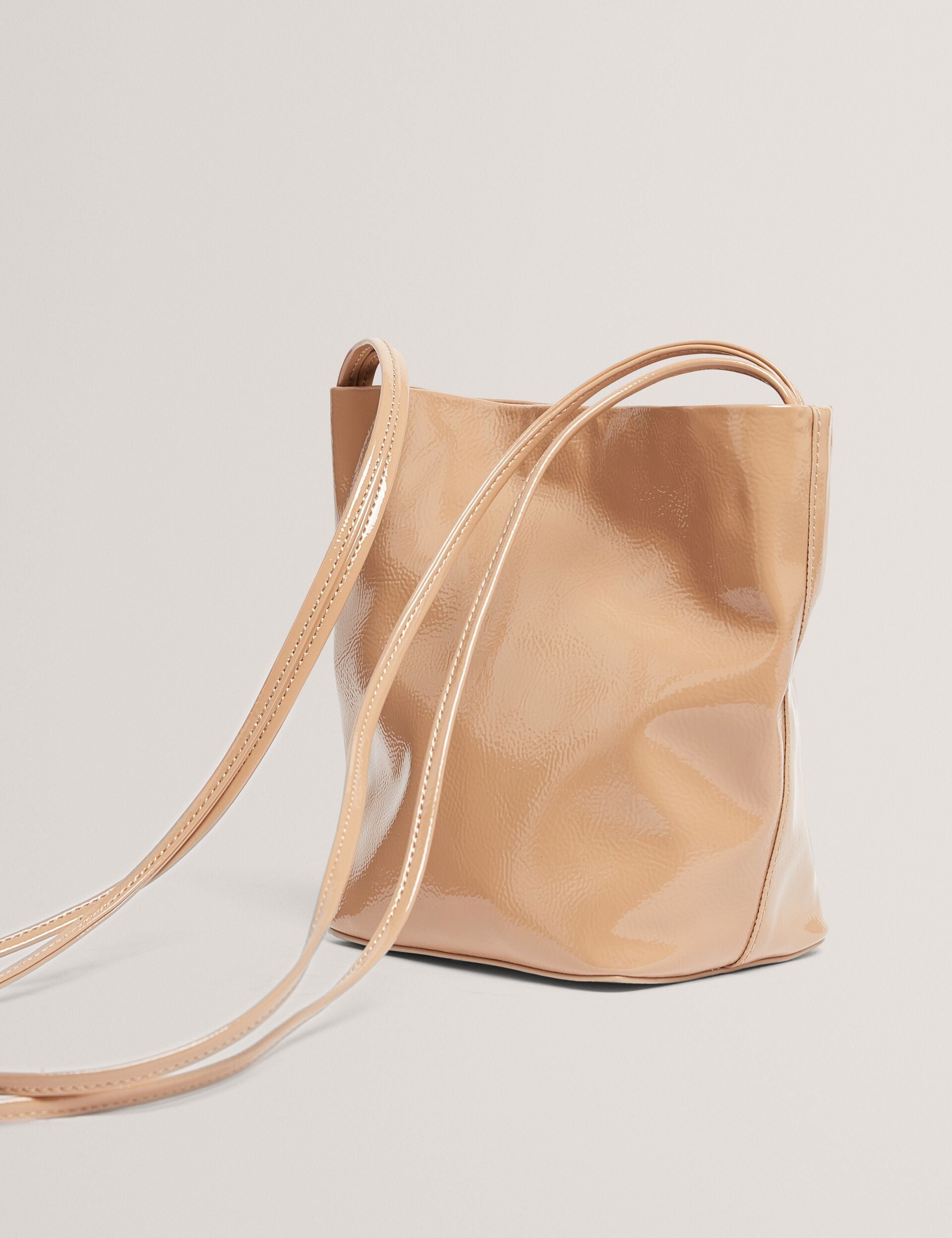Ted Baker Kayylyn Crinkled Slim Strap Small Bucket Bag Women's