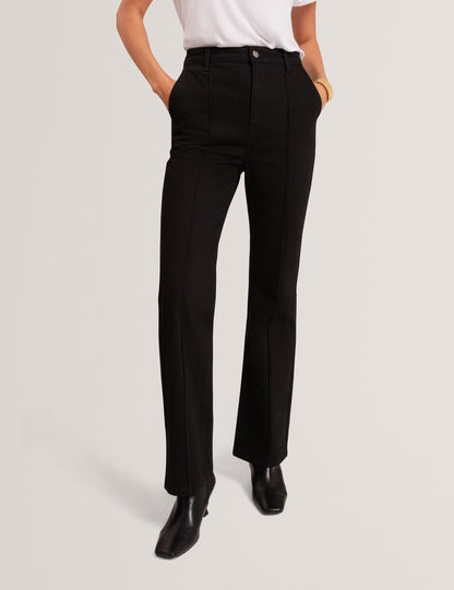 Ted Baker Arare Pintuck Kick Flare High Waisted Jeans Women's