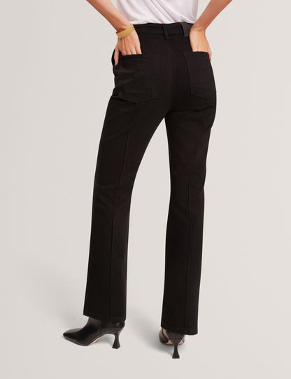 Ted Baker Arare Pintuck Kick Flare High Waisted Jeans Women's