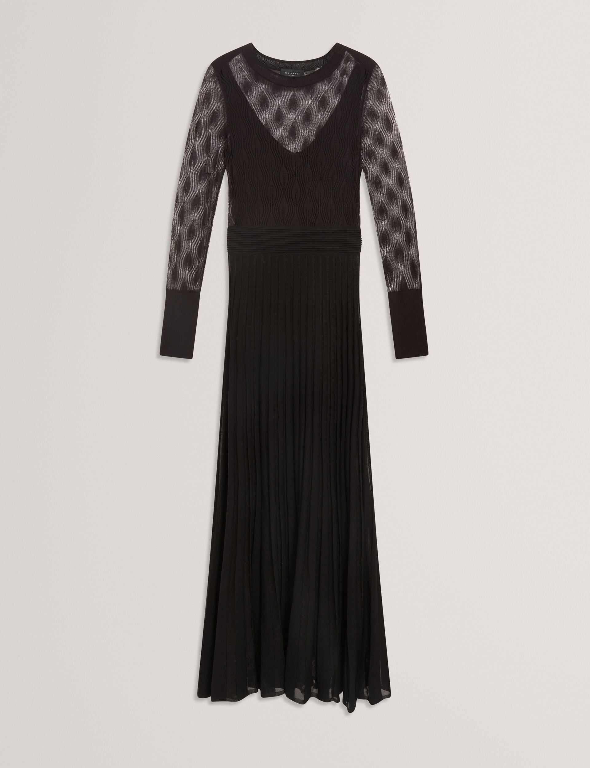 Ted Baker Tiimara Pointelle Knit Asymmetric Midi Dress Women's