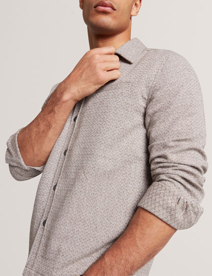 Ted Baker Rynel Textured Weave Long Sleeve Overshirt