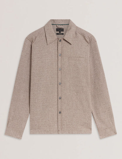 Ted Baker Rynel Textured Weave Long Sleeve Overshirt