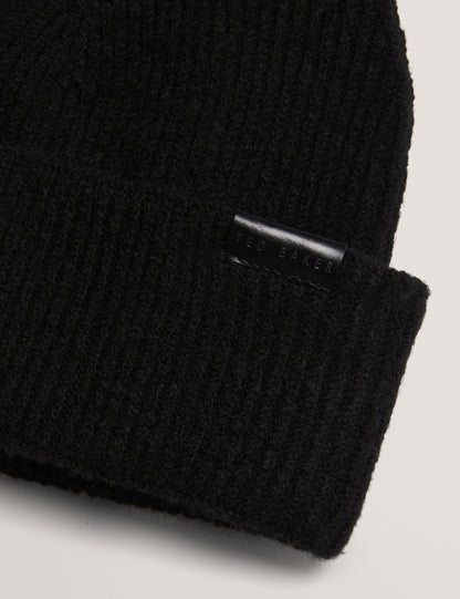 Ted Baker Alliiie Ribbed Knit Turnup Beanie Hat