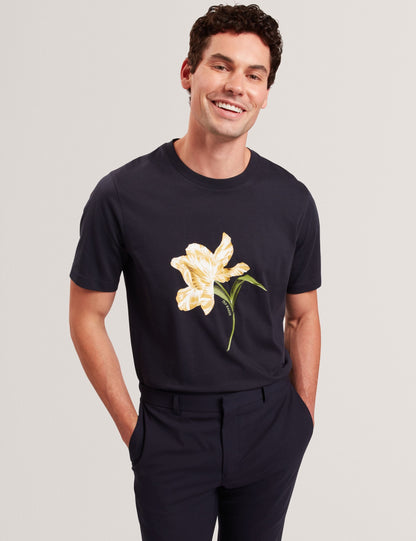 Ted Baker Talyssa Floral Graphic Cotton Crew Neck Tshirt