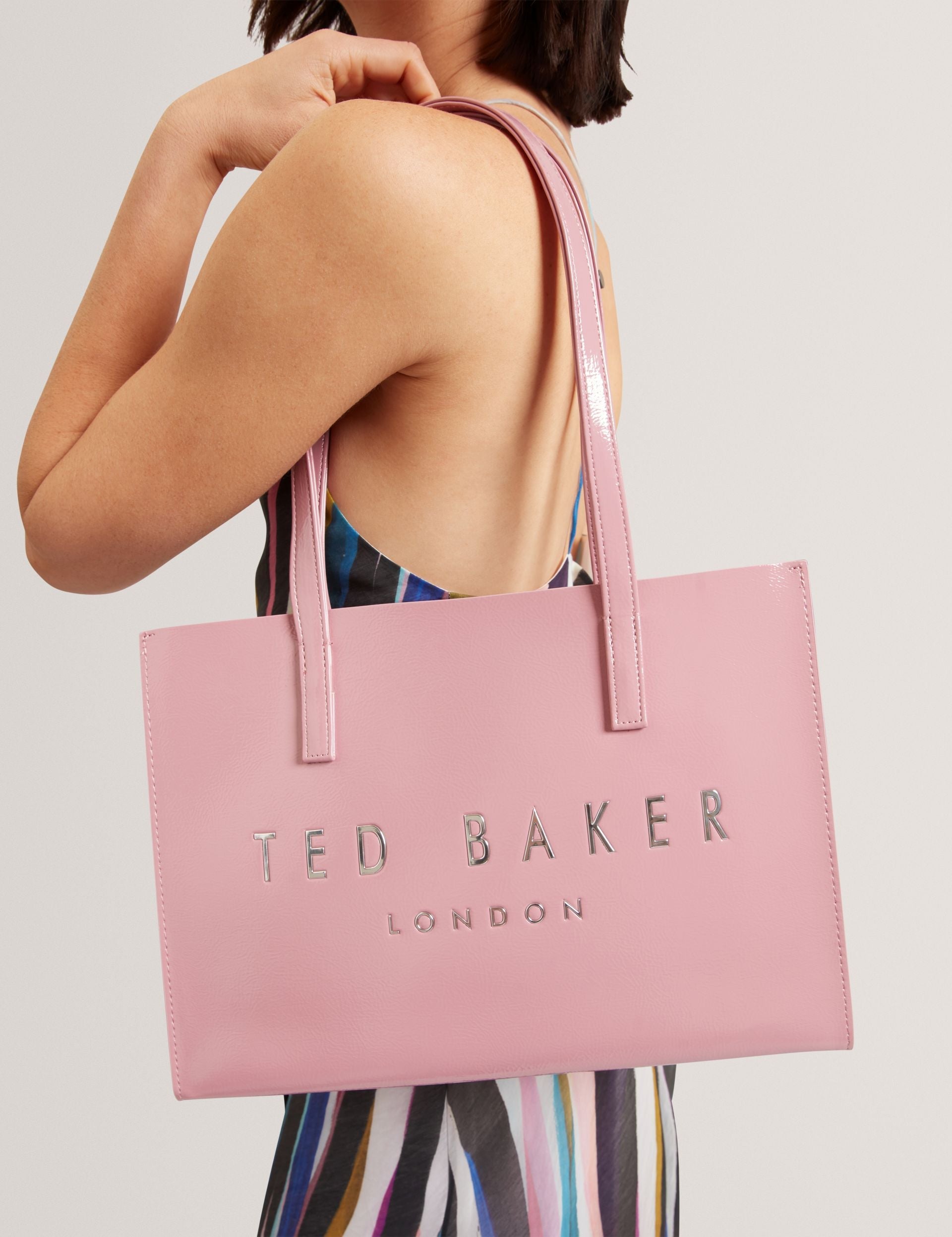Ted Baker Crinell Crinkled Pu Elongated Icon Tote Bag Women's