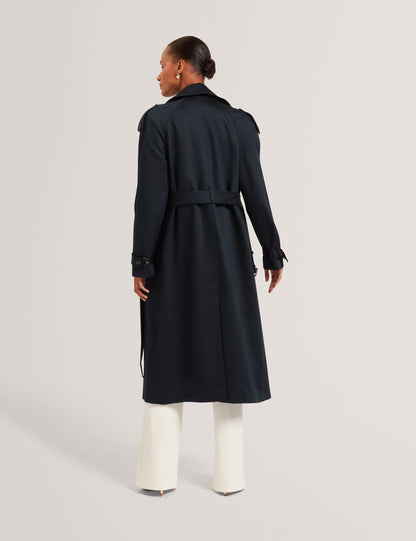 Ted Baker Kinmo Belted Cotton Midi Trench Coat Women's