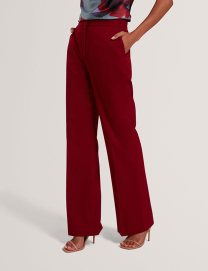 Ted Baker Lymat Tailored Flared Wool Blend Trousers Women's