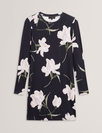 Ted Baker Baafnee Tulip Print Fitted Jersey Mini Dress Women's