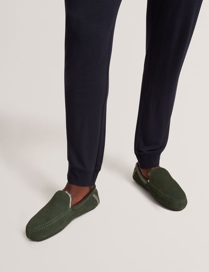 Ted Baker Vallant Suede Leather Moccasin Slippers