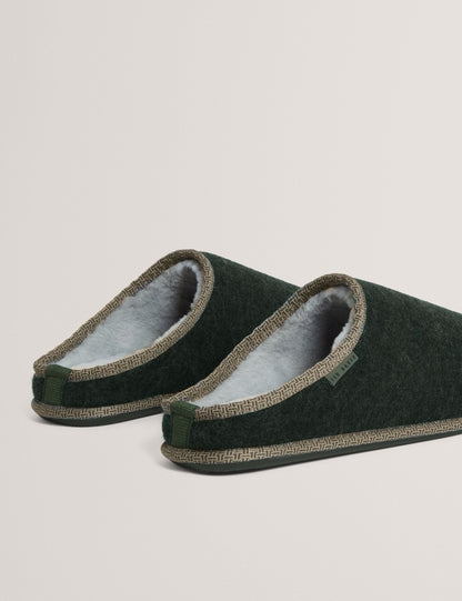 Ted Baker Simmonn Felt Plush Lined Mule Slippers