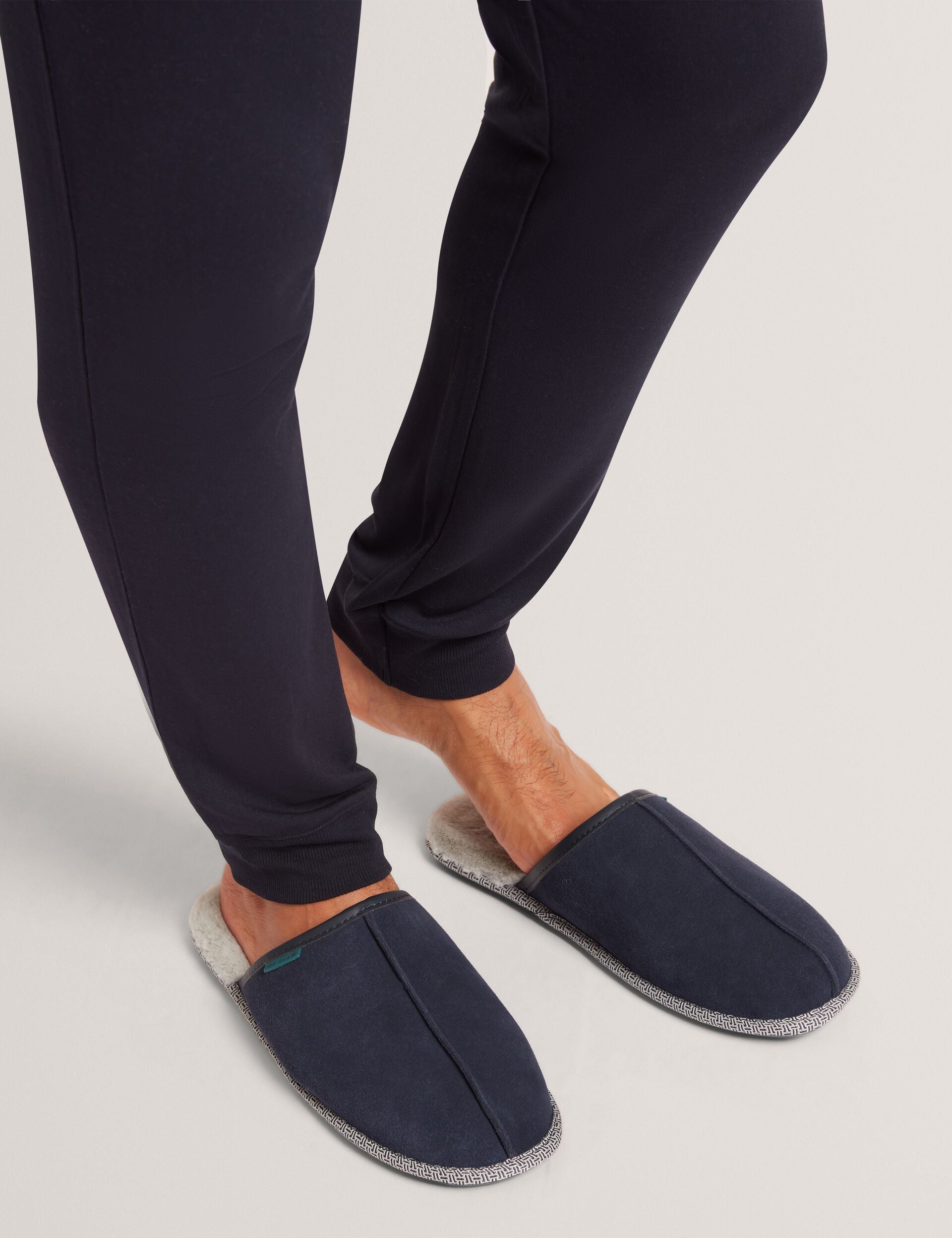 Ted Baker Peterr Suede Faux Fur Lined Mule Slippers