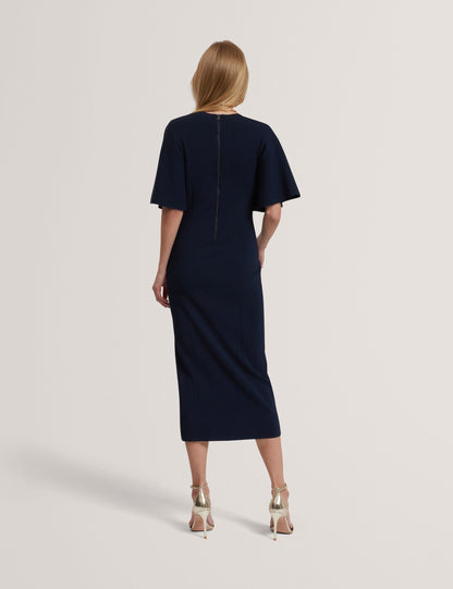 Ted Baker Aedna Short Sleeve Knitted Bodycon Midi Dress Women's