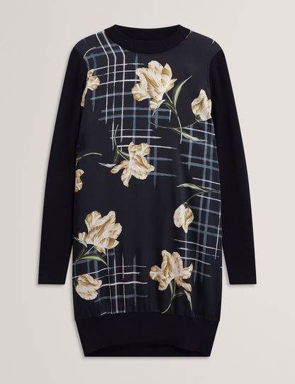 Ted Baker Zorela Printed Woven Front Mini Dress Women's
