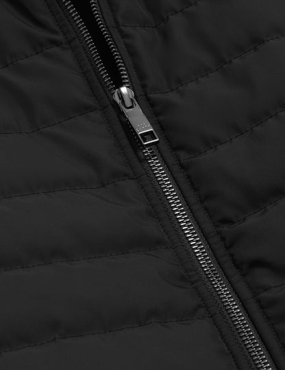 Ted Baker Pafavor Quilted Front Funnel Neck Zipup Gilet