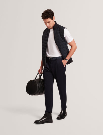 Ted Baker Pafavor Quilted Front Funnel Neck Zipup Gilet