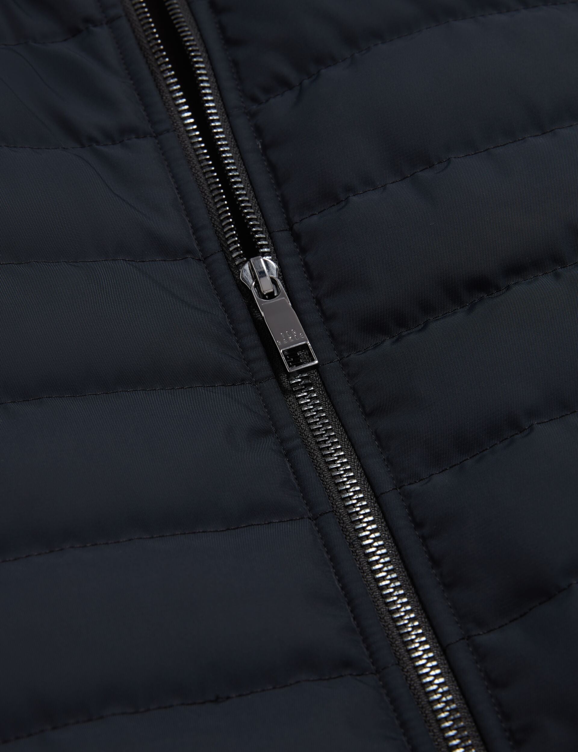 Ted Baker Pafavor Quilted Front Funnel Neck Zipup Gilet