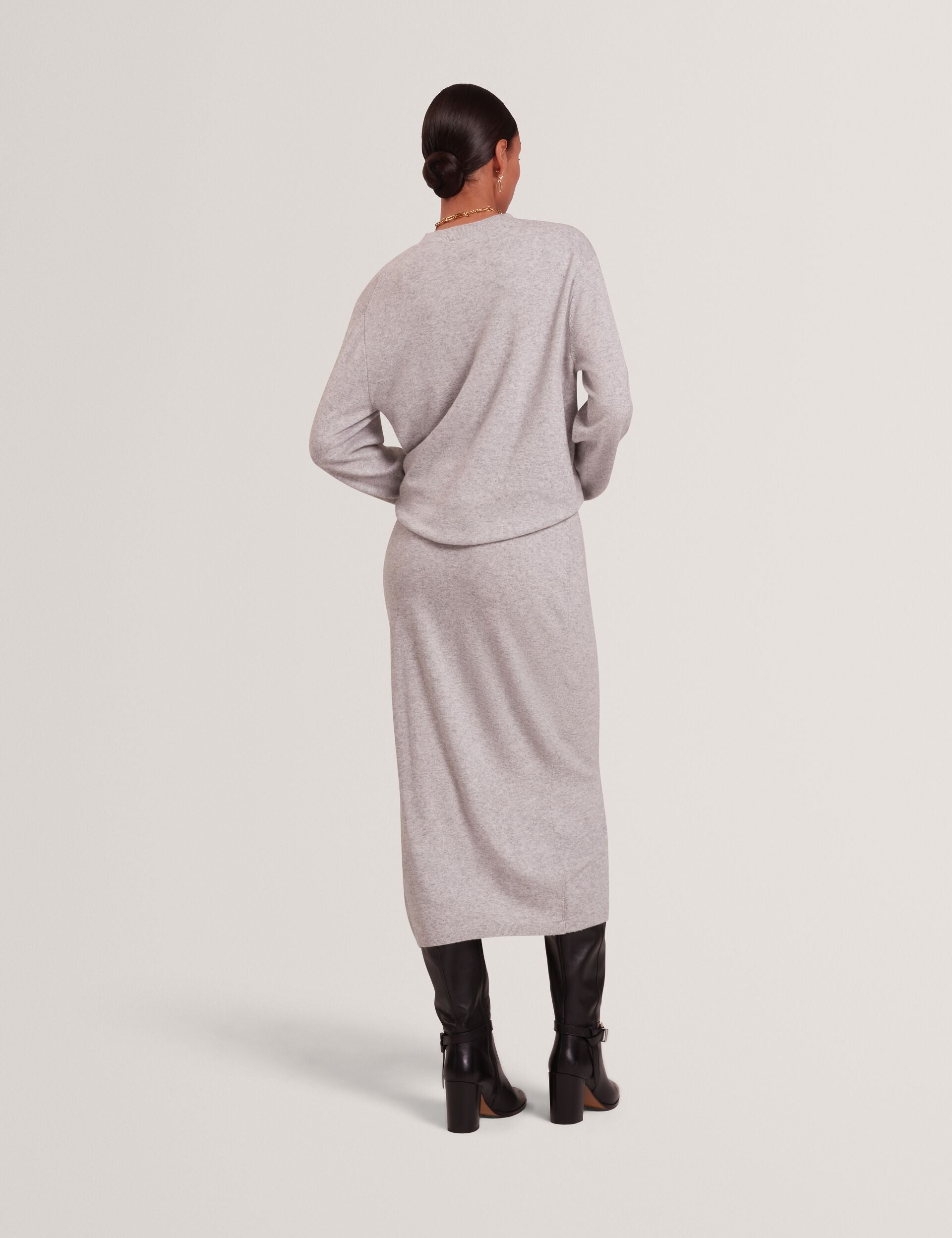 Ted Baker Samana Twist Waist Knit Midi Dress Women's