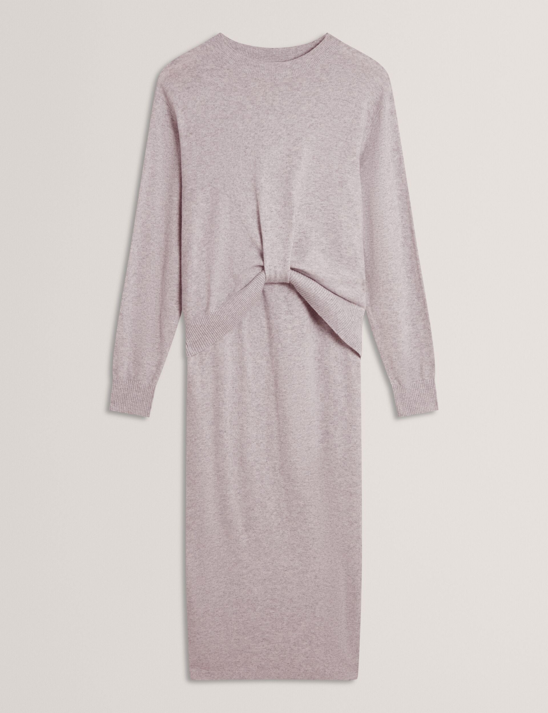 Ted Baker Samana Twist Waist Knit Midi Dress Women's