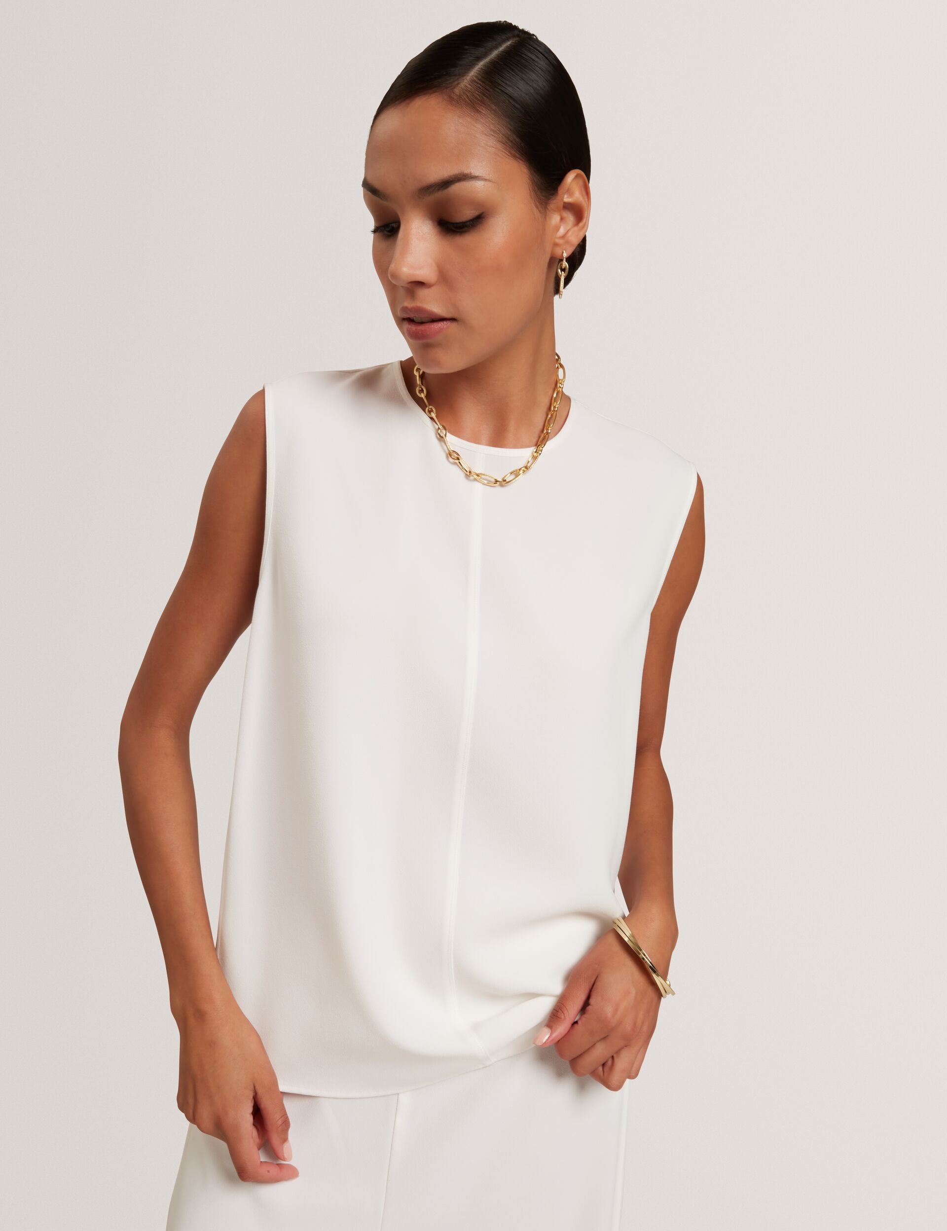 Ted Baker Marmia Piping Detail Woven Sleeveless Top Women's