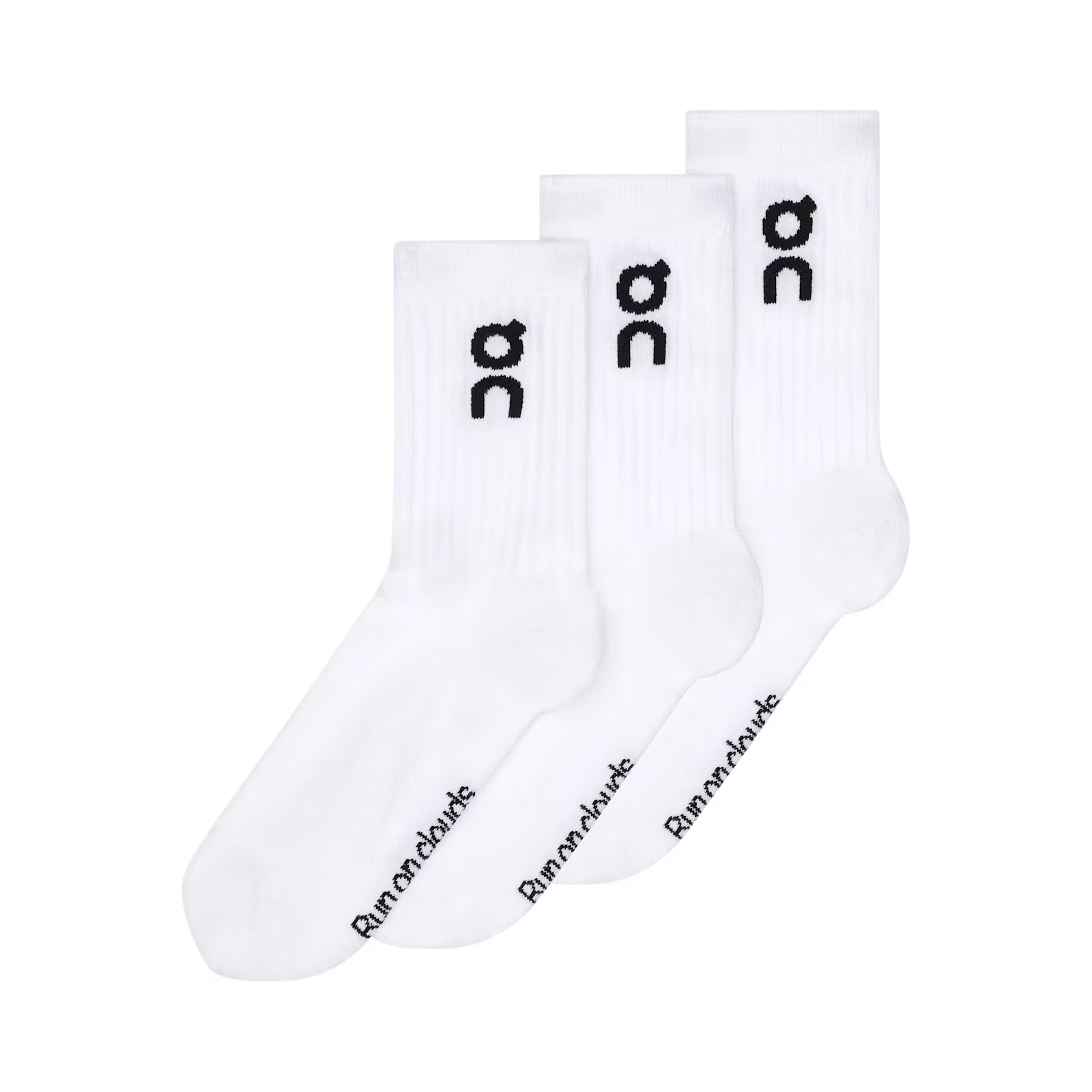 On Logo Sock High 3P White