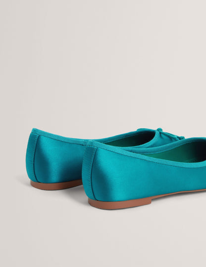 Ted Baker Saliiy Satin Bow Detail Ballet Flats Women's