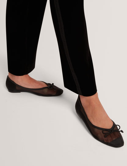 Ted Baker Merrisa Sheer Mesh Bow Ballet Flats Women's