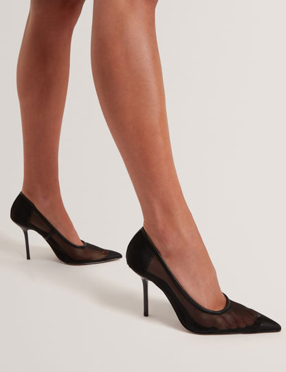 Ted Baker Megaan Sheer Mesh Stiletto Court Heels Women's